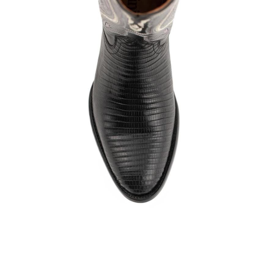 【並行輸入品】Ferrini メンズ 純正 リザード Rトウ ウエスタンブーツ US サイズ: 8 Wide カラー: ブラック Ferriniの画像