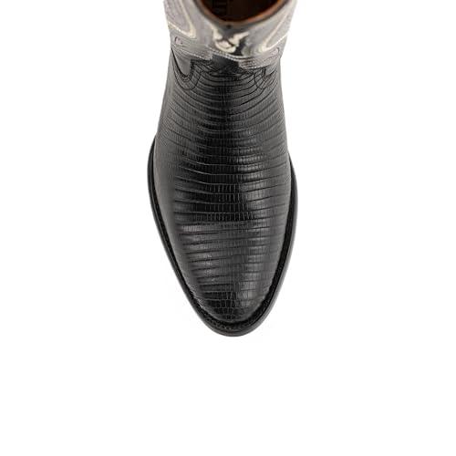 【並行輸入品】Ferrini メンズ 純正 リザード Rトウ ウエスタンブーツ US サイズ: 8 Wide カラー: ブラック Ferriniの画像