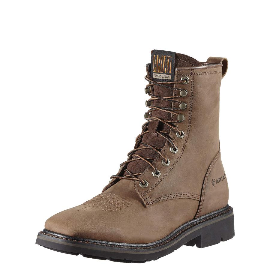並行輸入品】ARIAT メンズ カスケード 幅8インチ スクエアトウ ワーク