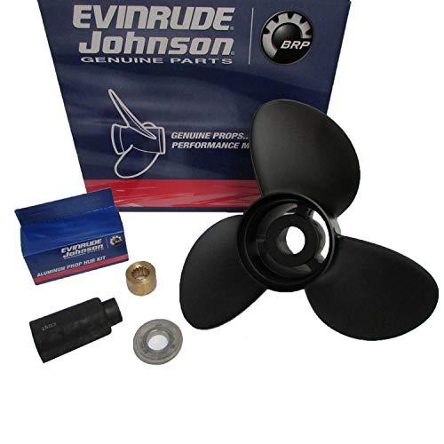 【並行輸入品】Johnson Evinrude E TEC 3 ブレード アルミニウム V 6 プロペラプロペラ 14.5\" x 19\" 076の画像