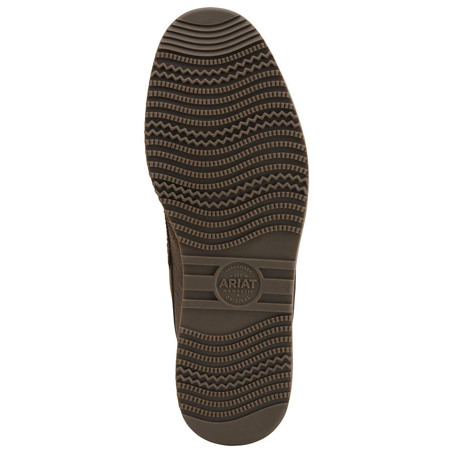 【並行輸入品】ARIAT メンズ ルックアウトブーツ   アンティーク調レザー レースアップブーツ, アース/ストーン スエード, 10.5 Aの画像