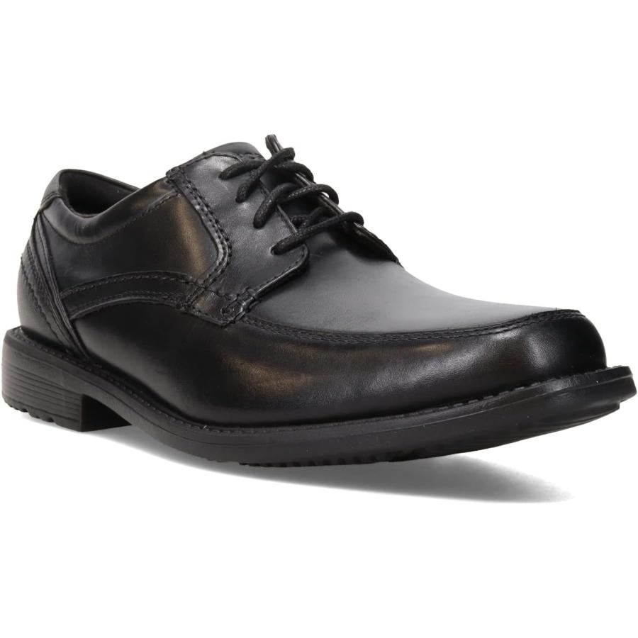 多様なアイテムを揃えた Rockport Mens Apron Toe Leather Oxfords Black Size 11　並行輸入品
