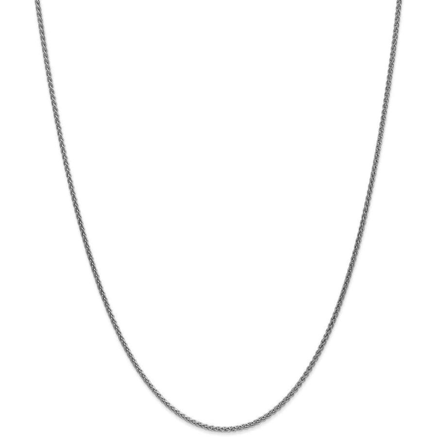 【並行輸入品】ICE CARATS 14Kホワイトゴールド 14インチ 1.7mm スピガチェーンネックレス ペンダントチャーム ウィートファインジュ_2