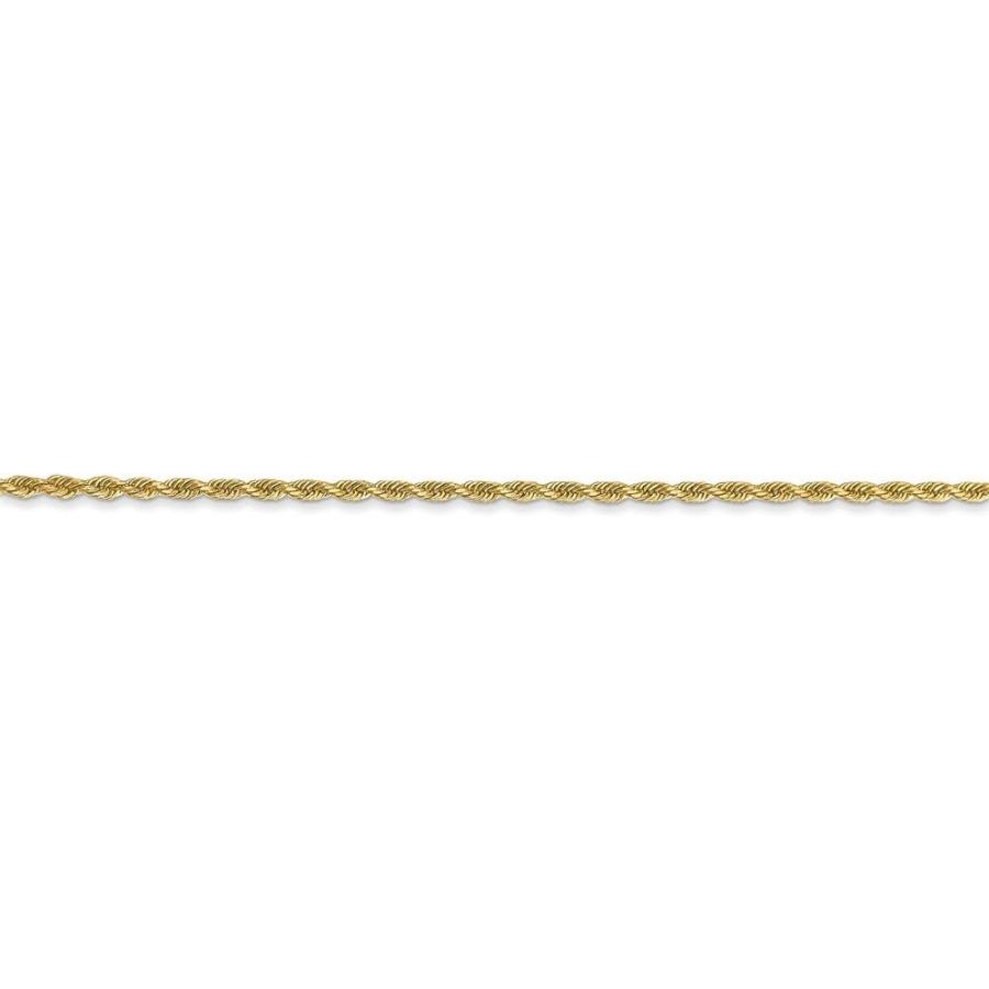 【並行輸入品】ソリッド14 Kイエローゴールド1.75 MMダイヤモンドカットロープ安全ロブスタークラスプチェーンネックレスの画像