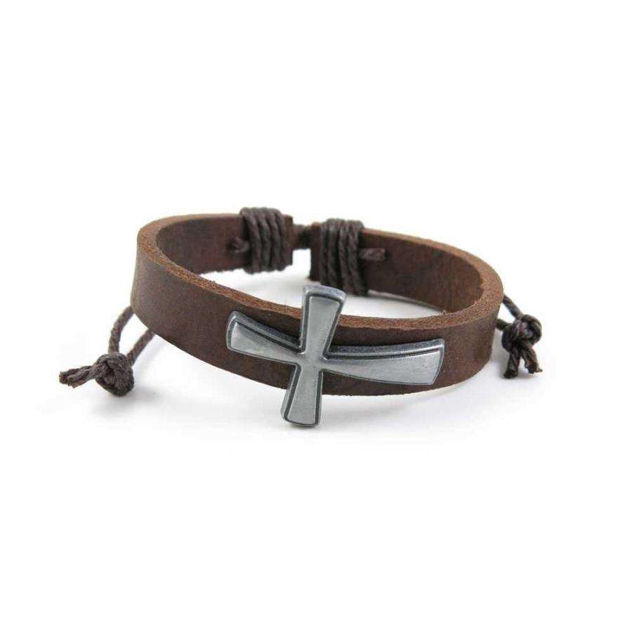 【並行輸入品】1 Piece Women's Men's Fashion Strand Bracelet Leather Handmade 1