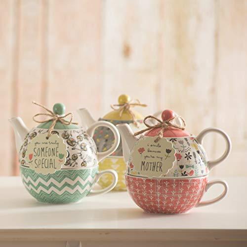 【並行輸入品】Pavilion Gift Company 74068 Bloom Mother Ceramic Tea for One, 15_7