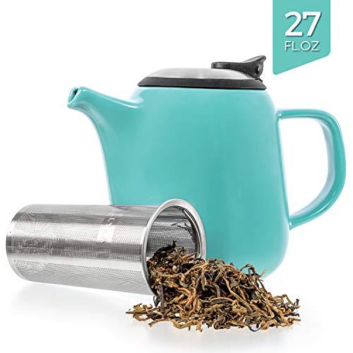 【並行輸入品】Tealyra   Daze Ceramic Teapot Turquoise   27 ounce (2 3 cups)の画像