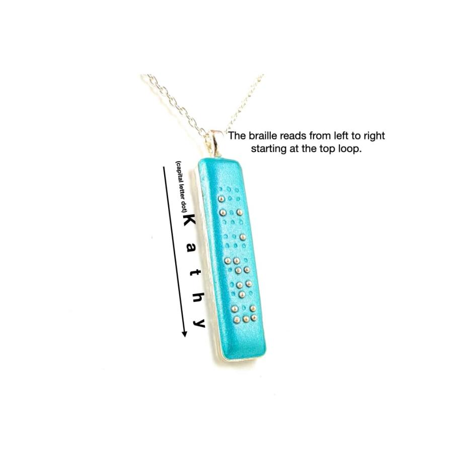 【並行輸入品】Personalized Braille Pendant Necklace　