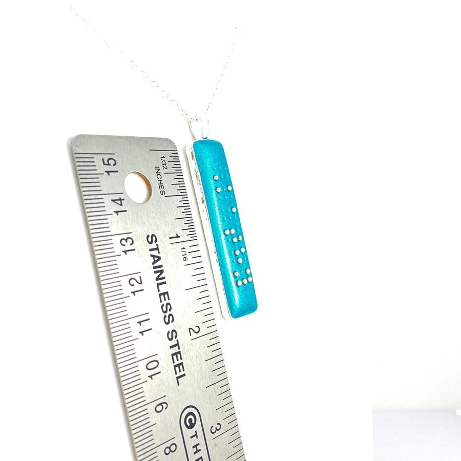 【並行輸入品】Personalized Braille Pendant Necklace　