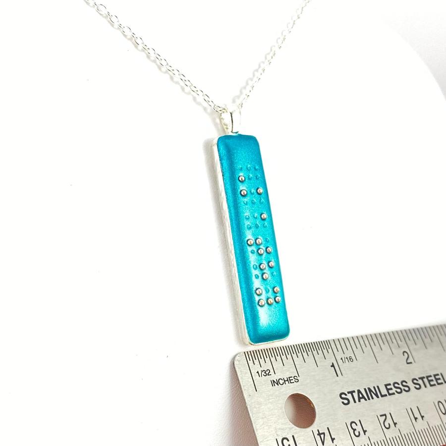 【並行輸入品】Personalized Braille Pendant Necklace　