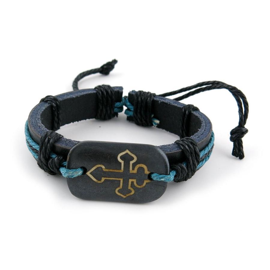 【並行輸入品】2 PCS Leather Wristband Strand Bracelet Fashion Wrap Bangle Ladi