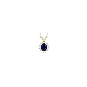 【並行輸入品】[Gem Stone King] 2.03カラット 天然 サファイア ネックレス レディース 14金 イエローゴールド K14 9の画像