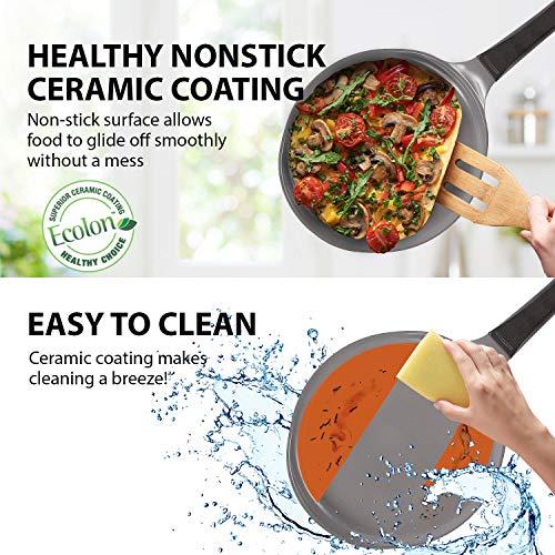 【並行輸入品】Crepe Pan   10 inch Ceramic Nonstick in Chili Pepper Red by Neoflの画像