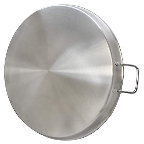 【並行輸入品】Heavy Duty 21 3/4\" ROUND Stainless Steel Comal Griddle Pan Grillの画像