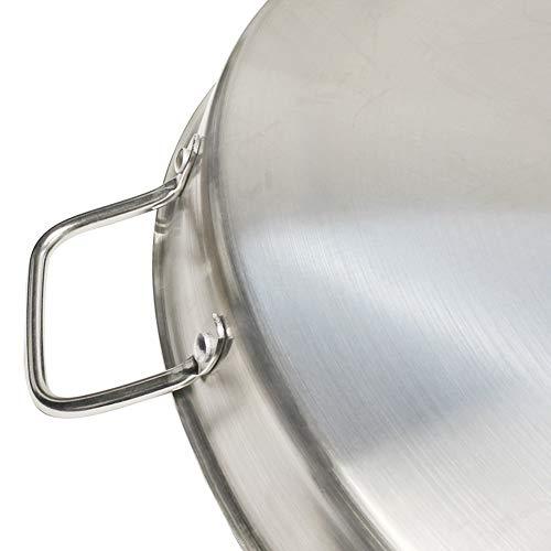 【並行輸入品】Heavy Duty 21 3/4\" ROUND Stainless Steel Comal Griddle Pan Grillの画像