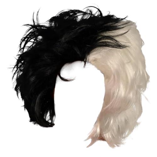 【並行輸入品】Kangaroo Cruella De Vil Wig: Black and White Wig Perfect for C_1