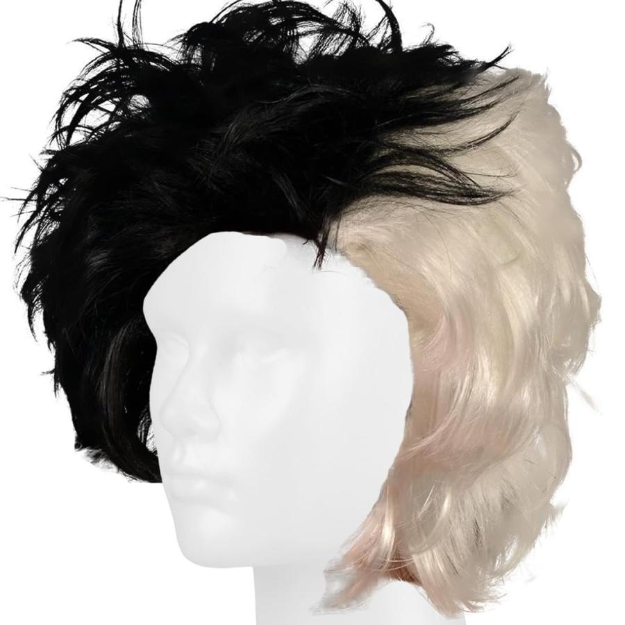 【並行輸入品】Kangaroo Cruella De Vil Wig: Black and White Wig Perfect for C_3