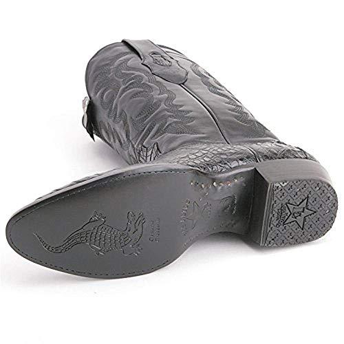 【並行輸入品】Los Altos メンズ カラー: ブラック Los Altos Boots Mens Caiman Belly Round Tの画像