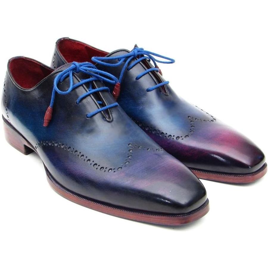 【並行輸入品】ポール・Parkmanメンズブルー&パープルWingtipオックスフォード(ID # 084vx55 ) カラー: ブルーの画像