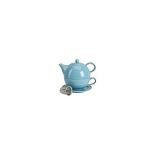 【並行輸入品】(Turquoise)   Omniware 1500133 5 Piece Tea For One Teapot Set witの画像