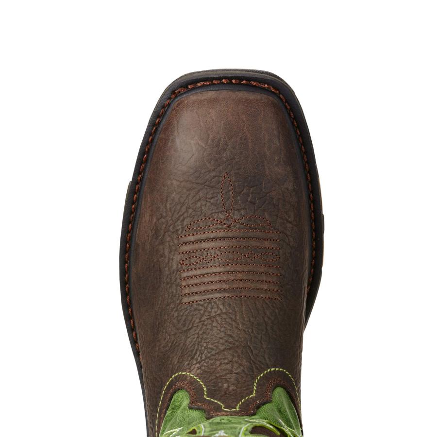 【並行輸入品】ARIAT メンズ ヘリテージ ラフストック ウエスタンブーツ ワーク US サイズ: 10 カラー: ブラウン Ariat Meの画像