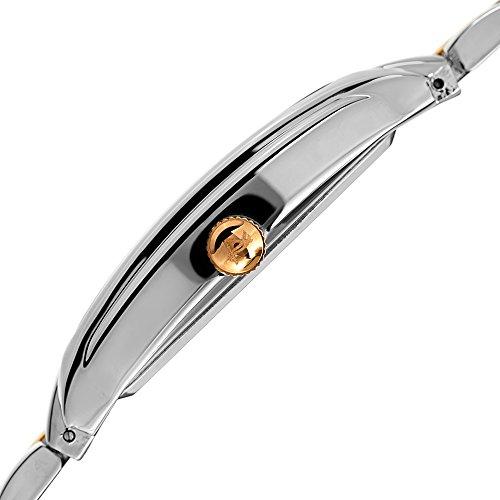 【並行輸入品】August Steiner AS8226 認定ゴールドインゴットバー メンズブレスレットウォッチ   ステンレススチールチェーンの画像