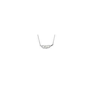 【並行輸入品】ficccy Silve Plated 3つのPea Podネックレスキュートジュエリーパール母のギフトEveryday友人ジュエ_2