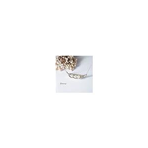 【並行輸入品】ficccy Silve Plated 3つのPea Podネックレスキュートジュエリーパール母のギフトEveryday友人ジュエ_5