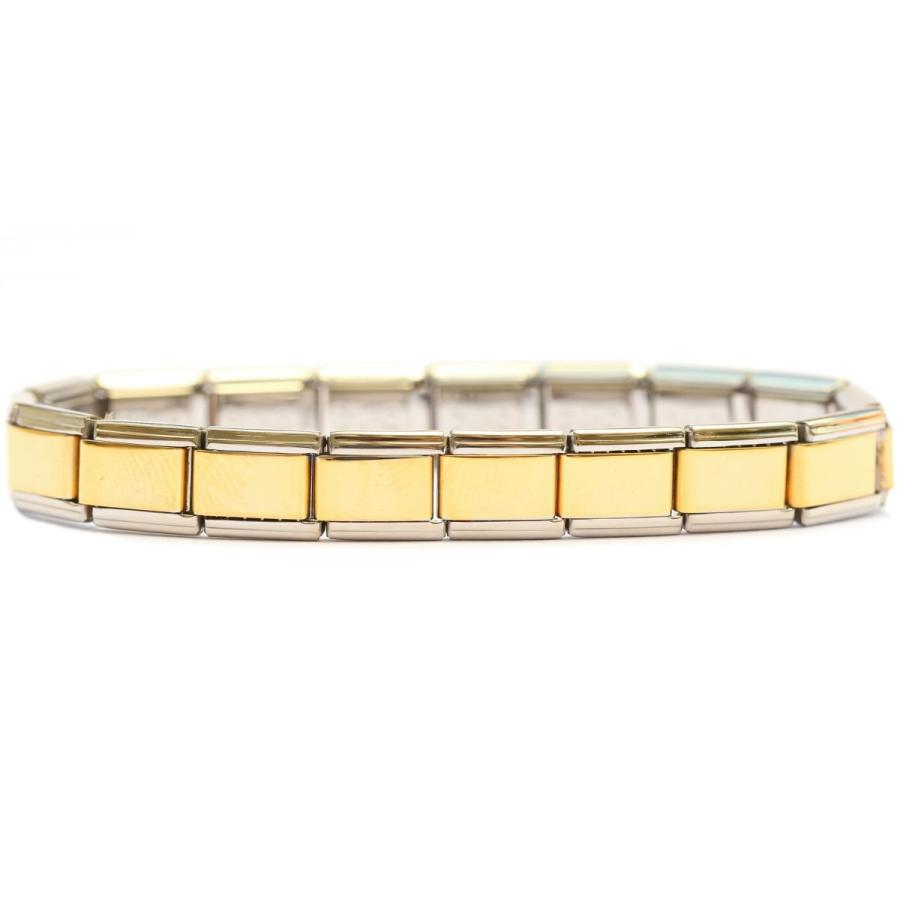【並行輸入品】NewCharms Goldtone Center Shiny Italian Charm Starter Bracelet
