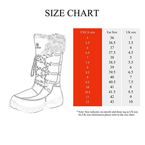 DREAM PAIRS Women's Maine Black Knee High Winter Snow Boots Size 並行輸入品｜bestshop-d｜05