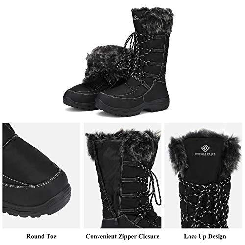 DREAM PAIRS Women's Maine Black Knee High Winter Snow Boots Size 並行輸入品｜bestshop-d｜08