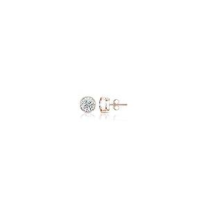 【並行輸入品】14?K gold setメンズラウンドダイヤモンドベゼルSimulant CZスタッドイヤリング( 1?/ 4? ?2カラット、_2