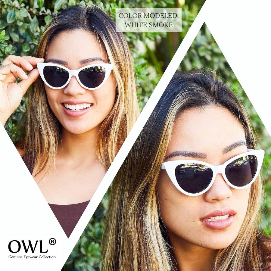 【並行輸入品】OWL キャットアイ サングラス ヴィンテージ スモーク ミックス (12パック) OWL 12 Pack Cat Eye Sunの画像