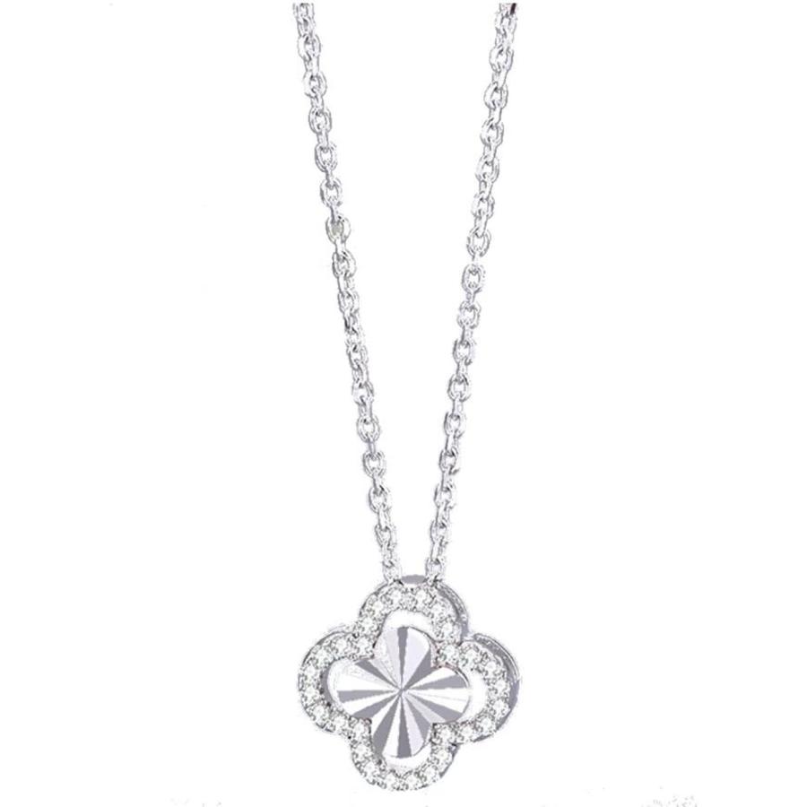 【並行輸入品】4EverLove Lucky Clover S925 Diamond Sterling Silver Birthday Gift Sw