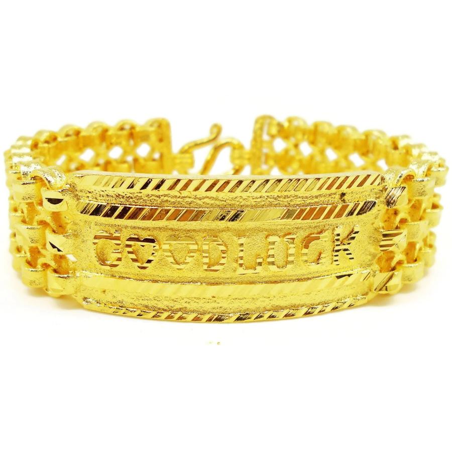 並行輸入品】arrawana77 幸運 タイ 金メッキ バングル 24K タイバーツ