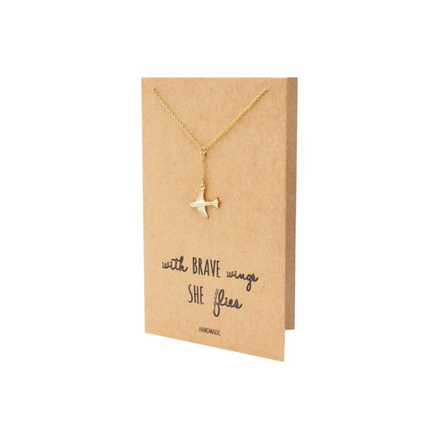 【並行輸入品】Quan Jewelry 飛行機ラリアットネックレス 上品なファッションジュエリー モチベーションを高めるギフト グリーティングカ_6
