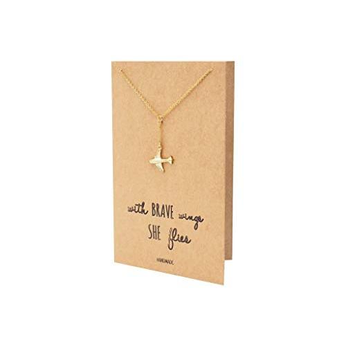 【並行輸入品】Quan Jewelry 飛行機ラリアットネックレス 上品なファッションジュエリー モチベーションを高めるギフト グリーティングカ_7