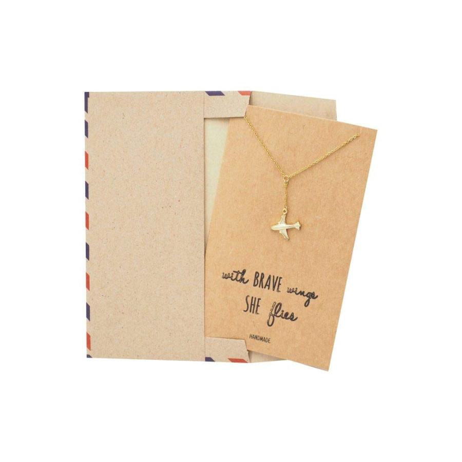 【並行輸入品】Quan Jewelry 飛行機ラリアットネックレス 上品なファッションジュエリー モチベーションを高めるギフト グリーティングカ_9