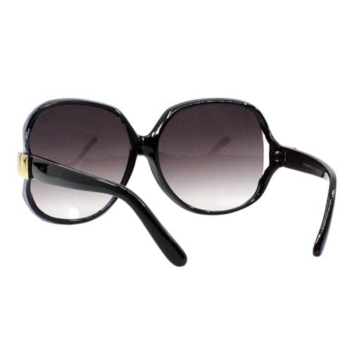 【並行輸入品】PASTL レディース カラー: ブラック PASTL Super Oversized Sunglasses Womens Claの画像