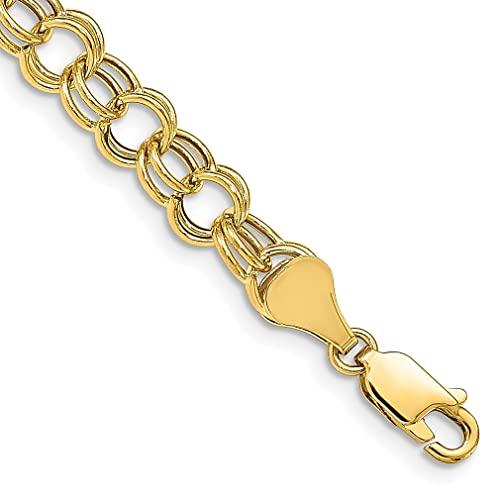並行輸入品】Iceカラット10?Kイエローゴールドダブルリンクチャーム