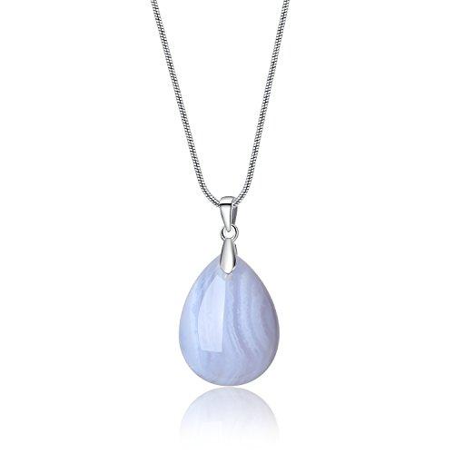 【並行輸入品】COAIステンレススチールチェーン水ドロップSemi Precious Stonesペンダントネックレスの女性18?" AMORW_1