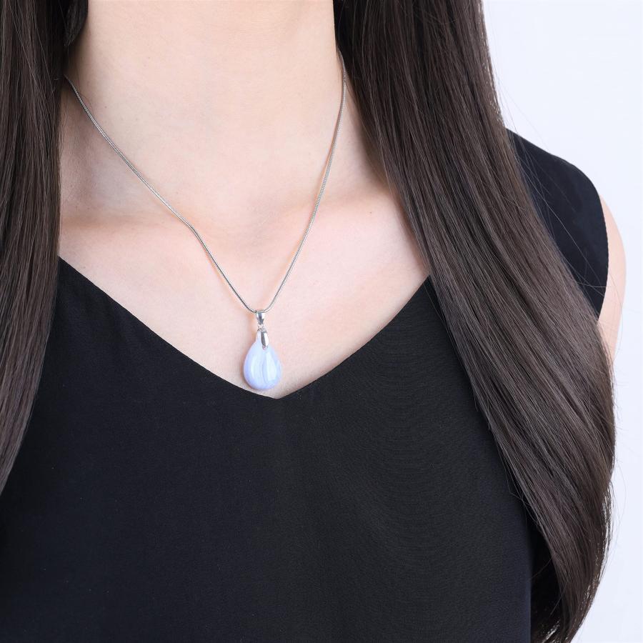 【並行輸入品】COAIステンレススチールチェーン水ドロップSemi Precious Stonesペンダントネックレスの女性18?" AMORW_3