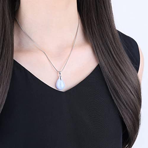 【並行輸入品】COAIステンレススチールチェーン水ドロップSemi Precious Stonesペンダントネックレスの女性18?" AMORW_4