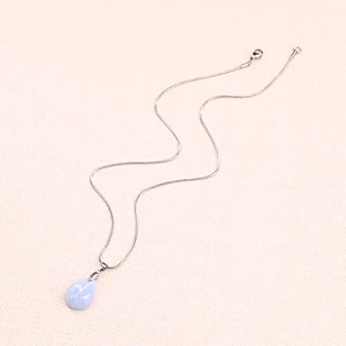 【並行輸入品】COAIステンレススチールチェーン水ドロップSemi Precious Stonesペンダントネックレスの女性18?" AMORW_7