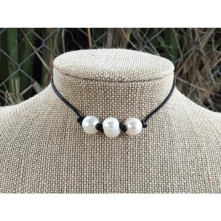 並行輸入品】JL JewelryNovelties レザートリプルパールノット