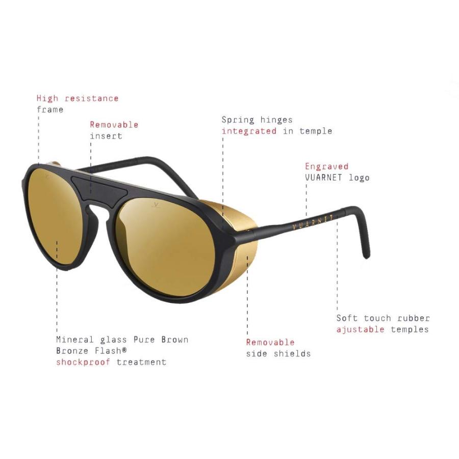【並行輸入品】Vuarnet メンズ カラー: ブラック Vuarnet sunglasses Vuarnet Ice (VL 1709 000の画像