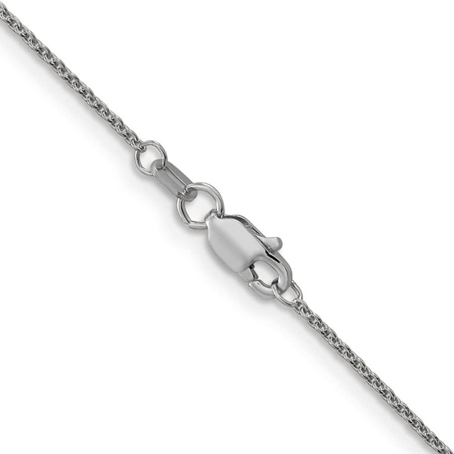 【並行輸入品】Diamond2Deal 14Kゴールド 1mm ラウンドオープンリンクケーブルチェーンネックレス ファインジュエリーギフト 女性用の画像