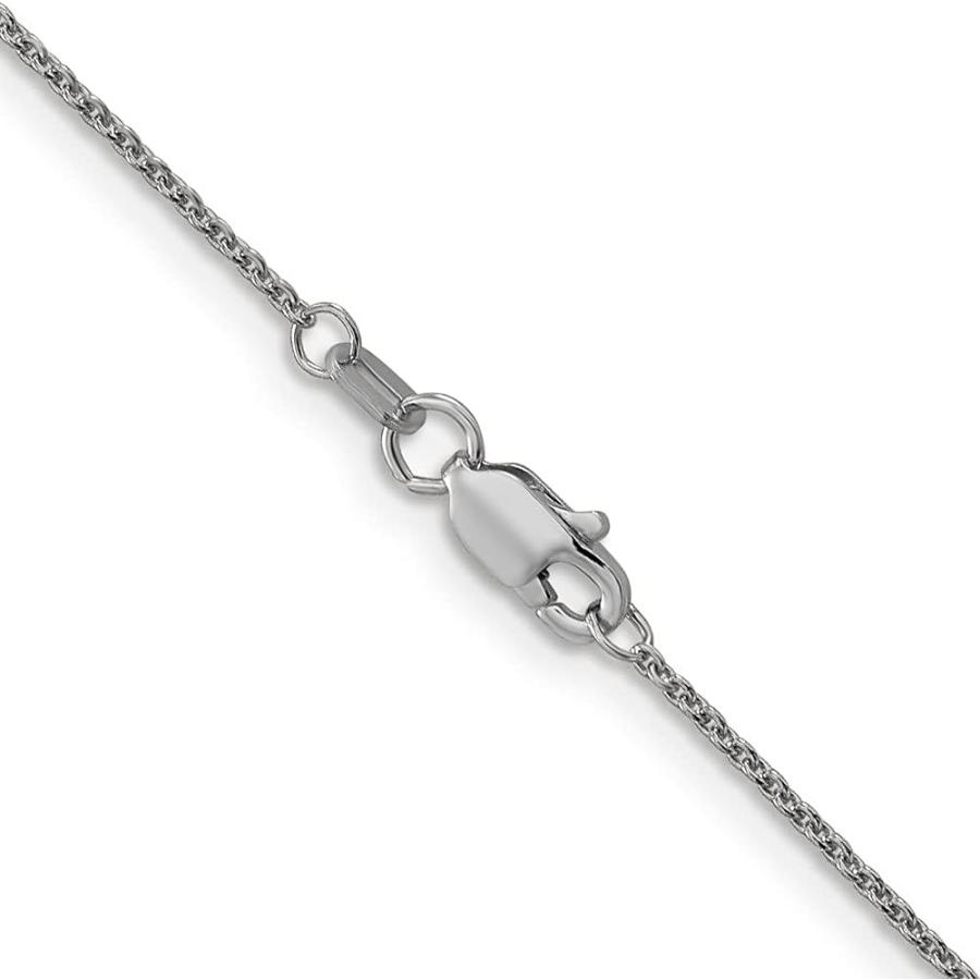 【並行輸入品】Diamond2Deal 14Kゴールド 1mm ラウンドオープンリンクケーブルチェーンネックレス ファインジュエリーギフト 女性用の画像