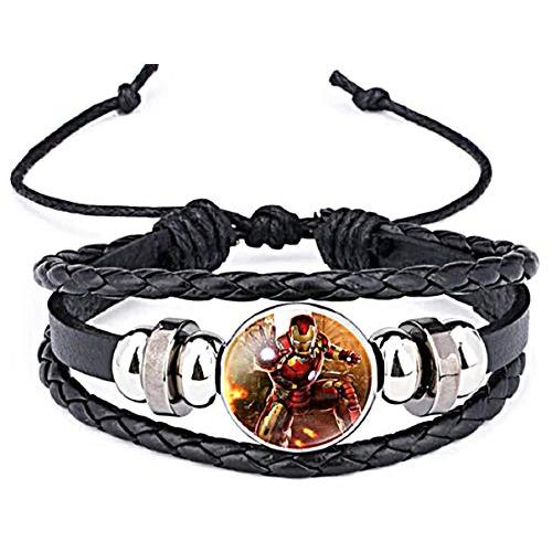 【並行輸入品】Marvel 's Super Heroesガラスドーム型Braidedレザーブレスレット New Horizons Produc_7