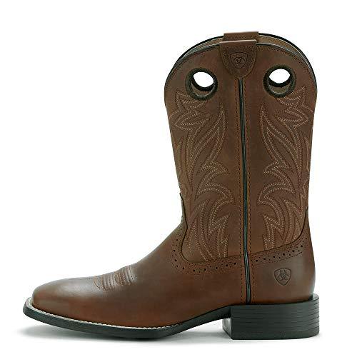 【並行輸入品】ARIAT メンズ スポーツ サイドベット ウエスタンブーツ, アンティーク調ブラウン/ソリッドブルー。, 24.5 Ariatの画像